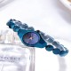 Elegant Style Mini Dial Women's Bracelet Watch - Blue image