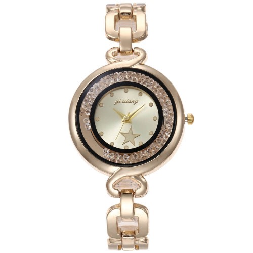 Women's Sand Ball Flow Stylish Quartz Watch - Gold image