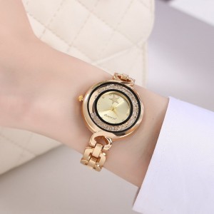 Women's Sand Ball Flow Stylish Quartz Watch - Gold