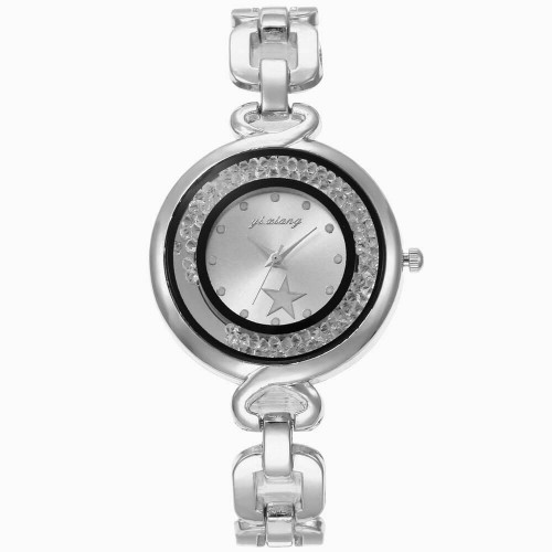 Women's Sand Ball Flow Stylish Quartz Watch - Silver image