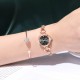 Diamond Encrusted Ladies Quartz Bracelet Watch - Rose Gold image