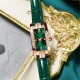 Women's Fashion Rectangular Dial Analog Wrist watch - Green image