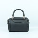 Zipper closure Leather Handbag For Ladies - Black image