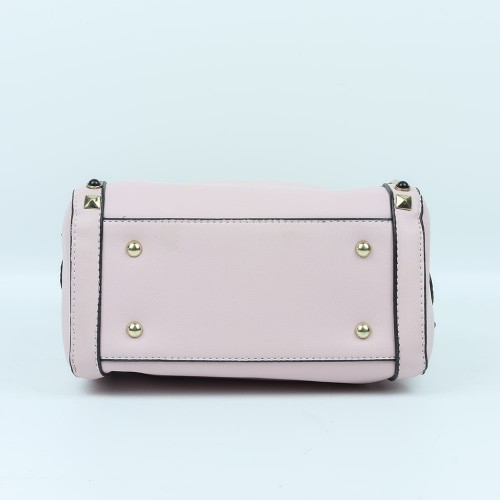 Zipper closure Leather Handbag For Ladies - Pink image