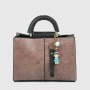 Zip Closure Casual Leather Hand Bag For Women - Pink