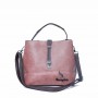 Magnetic Buckle Large Space Leather Shoulder Bag For Women's - Brown