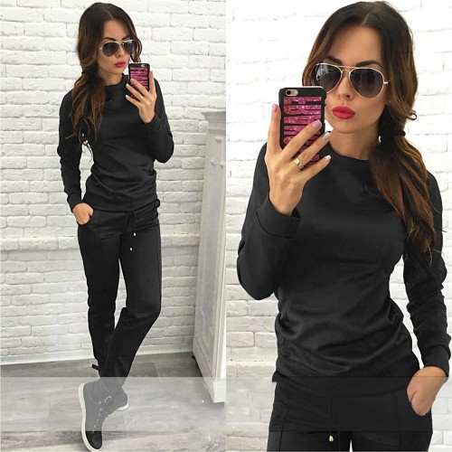 Women's Fashion Slim Fit Pullover Tracksuit