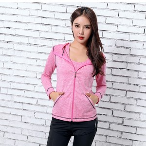 Casual Three Piece Zipper Closure Tracksuit for Women - Pink