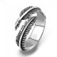 Sterling Silver Feather Design ring for women