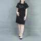A-line Cross-Border High Waist Skirt Mini Dress - Black image