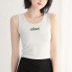 Sports Camisole Soft Breathable Sleeveless Women Tops-White image