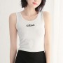 Sports Camisole Soft Breathable Sleeveless Women Tops-White