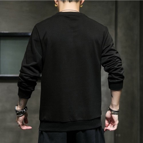 Men's Waffle Tracksuit For Spring & Autumn (2Pcs) Black image