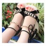 Women Fashion Thick Crust High Wedge Sandals-Black