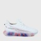 Light Weight Round Toe Lace Up Breathable Sports Sneakers - White image