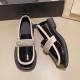 Platform Sponge Bottom Slip On Rhinestone Loafers Shoes - Black image