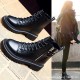 Casual Style Soft Side Zipper Women Ankle Boots Black image