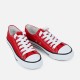Women Red Color Comfty Canvas Shoes For Women image