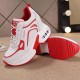 Thick Soled Comfortable Platform Lace Up Women Sneakers Red image
