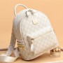 Stylish and Functional Presbyopia Zipper Pockets Women Backpack - White