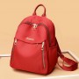  Shoulder Straps Micky Mouse Waterproof Women Travel Backpack - Red