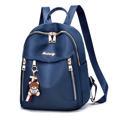  Shoulder Straps Micky Mouse Waterproof Women Travel Backpack - Blue image