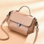 Stylish & Functional Removable Strip Round Shoulder Bag - Brown