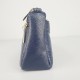 Korean Style Floral Zipper Diagonal Shoulder Bag - Blue image
