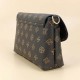 Elegant Flap Geometric Printed Zipper Pocket Shoulder Bag - Chocolate image