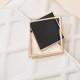 Luxury Flip Embossed Crossbody Satchel Gold Chain Strap Shoulder Bag - White image