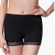 Lace High Waist Butt Padded Panties Shapewear Coreset - Black image