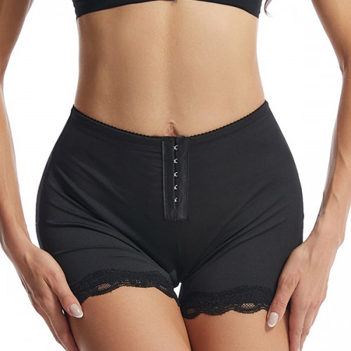 Buy Adjustable Buttons Body Sculpting Lace Hip Lifting Corset - Black, Fashion