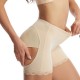 Adjustable Buttons Body Sculpting Lace Hip Lifting Corset - Cream image