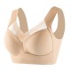 Lace Tank Top Padded Breast Gather Adjustable Women Bra - Cream image