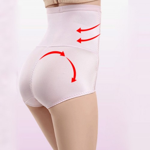  Body Shaping High Waist Hip Enhancer Panty Shapewear - Pink image