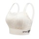 Luxury Back Lace Sports Thin Mold Cup Women Tight Bra - White image