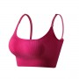 Sponge Mold Cup Sling Shape lingerie Camisole Women Bra - Pink