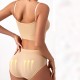 Sponge Mold Cup Sling Shape lingerie Camisole Women Bra - Cream image
