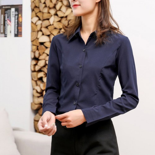 Good Look Cardigan Button Closure Long Sleeve Slim Women Tops - Blue image