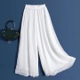 Airy White Chiffon Skirt with Elegant Drape