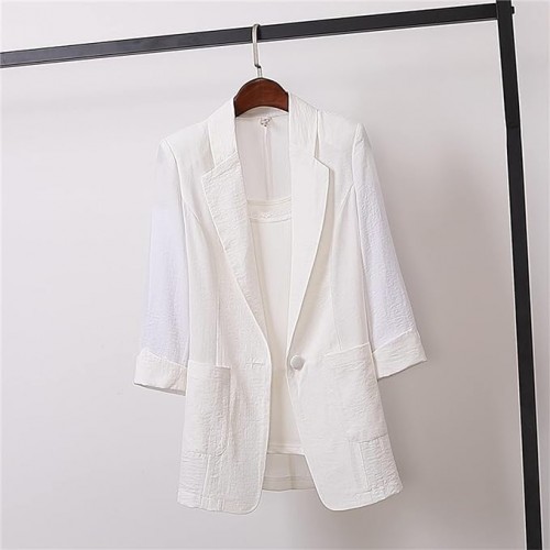 Classic White Blazer With a Modern Casual Twist image