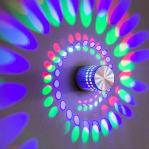 Colorful Wall Spiral Lamp Electric| Unique Lighting Solutions