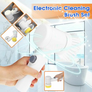 5 in 1 Multifunction Electric Magic Cleaning Brush Bathroom 