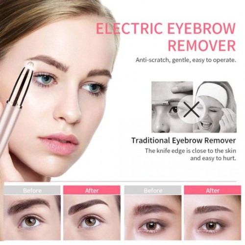 Painless Eyebrows Hair Remover Epilator - Gentle and Efficient Brow Hair Removal image