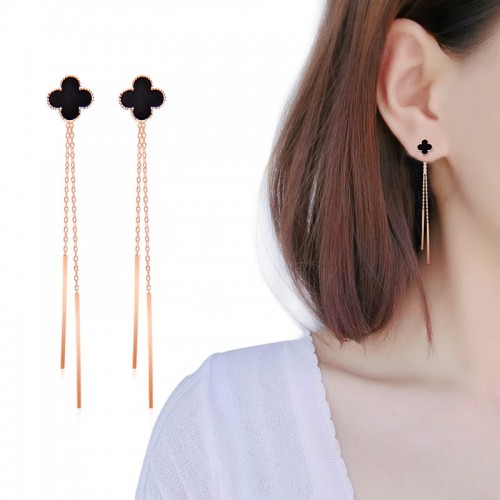 images showing for Long Paragraph Tassel Gold Earrings GL