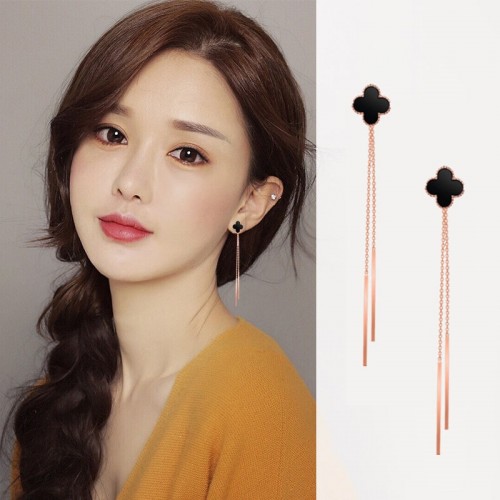 images showing for Long Paragraph Tassel Gold Earrings GL