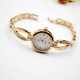 Golden Solid Strap Stainless Diamond Wrist Watch image