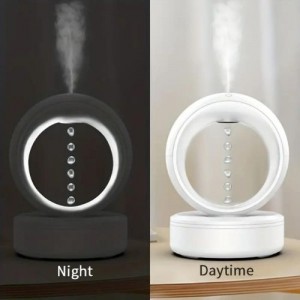 Anti-Gravity Humidifier with Aromatherapy & Ambient Light - Perfect for Home & Office