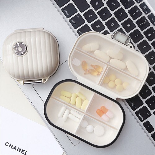 Large capacity pill and storage box, perfect for organizing medicines, jewelry, and mini items during travel
