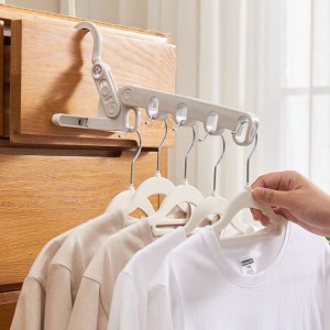 5-in-1 Folding Clothes Hanger - Multi-functional, Portable & Clothing Stores